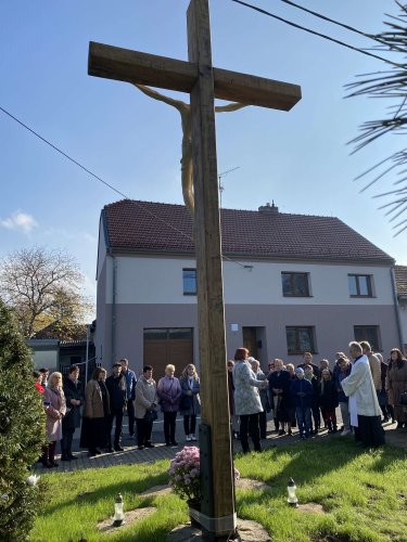 Svěcení obnoveného kříže v Podolí - 13.11.2022