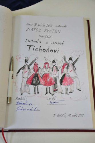 Zlatá svatba Fornůskovi a Tichoňovi - 17.9.2011