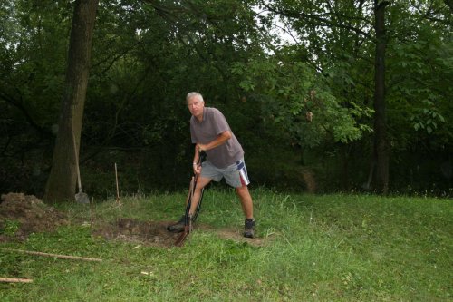Stavba kaple sv. Huberta - Myslivecké sdružení Boří Míkovice - Podolí - 18.9.2012