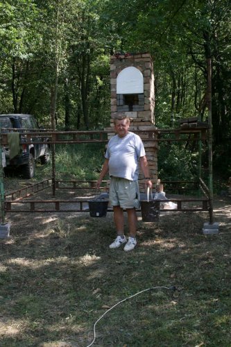 Stavba kaple sv. Huberta - Myslivecké sdružení Boří Míkovice - Podolí - 18.9.2012