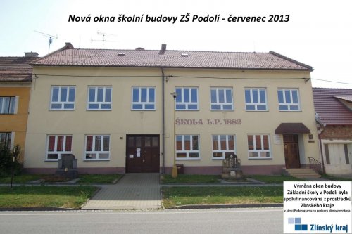 Nová okna v ZŠ Podolí - 2.8.2013