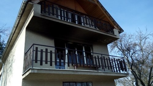 Vypálená myslivecká chata v Lipinách - 3.3.2014