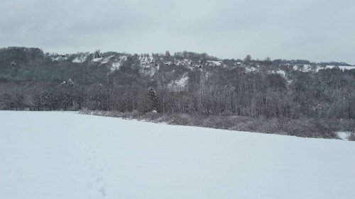 Sníh na podolsku - 12.2.2017