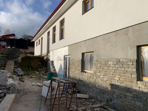 Průběh rekonstrukce kulturního domu v Podolí - 17.12.2021