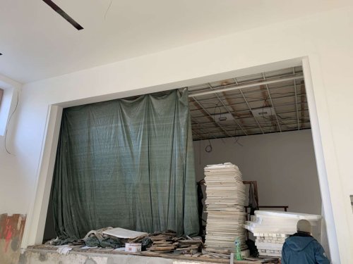 Průběh rekonstrukce kulturního domu v Podolí - 17.12.2021