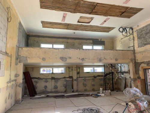 Průběh rekonstrukce kulturního domu v Podolí - 17.12.2021