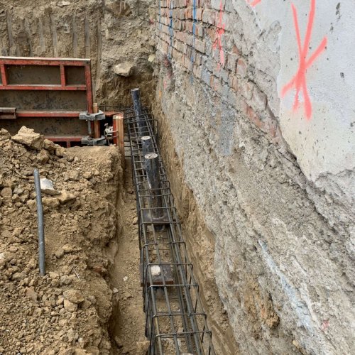 Průběh rekonstrukce kulturního domu v Podolí - 17.12.2021