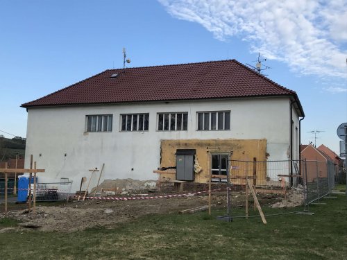 Průběh rekonstrukce kulturního domu v Podolí - 17.12.2021
