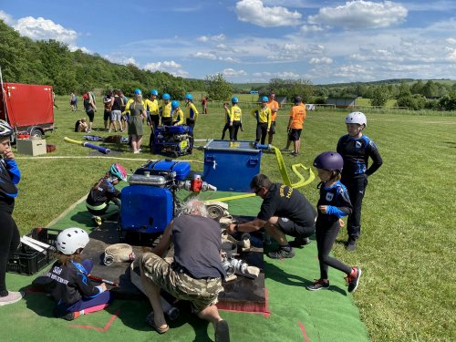 Hasičká soutěž na hřišti v Podolí - 21.5.2022