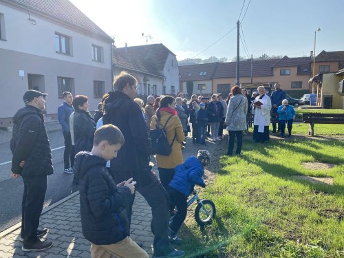 Svěcení obnoveného kříže v Podolí - 13.11.2022